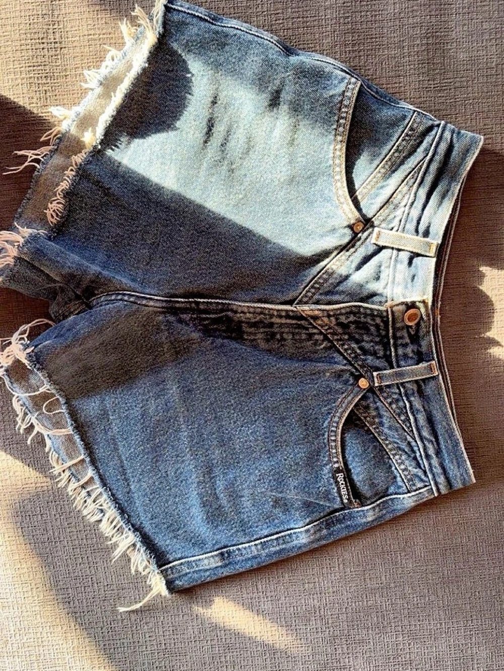 Rockies Women's Blue Denim Jean Shorts